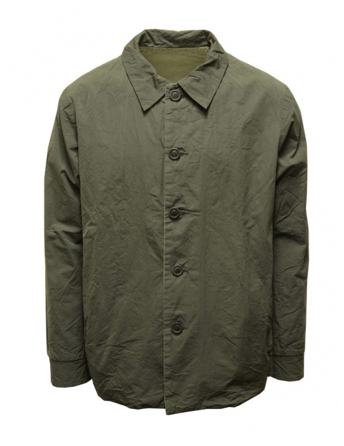 Casey Casey khaki green reversible shirt jacket 19HV296 KAKI LICHEN mens suit jackets online shopping