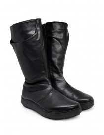 Womens shoes online: Trippen Hollow black boots for woman