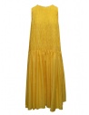 Sara Lanzi yellow pleated long dress buy online SL A2 BIS YELLOW