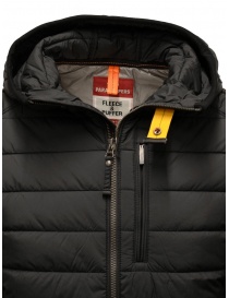 Parajumpers Gordon black sweatshirt-down hooded jacket mens jackets price