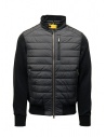 Parajumpers Elliot black padded bomber with fabric sleeves buy online PMHYBFP02 ELLIOT BLACK 541