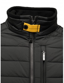 Parajumpers Elliot black padded bomber with fabric sleeves mens jackets price