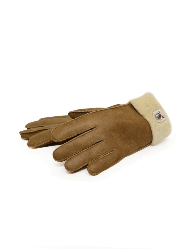 Parajumpers brown sheepskin gloves PAACCGL13 SHEARLING CAMEL 508 gloves online shopping