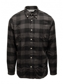 Mens shirts online: Selected Homme grey checked flannel shirt