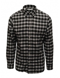 Mens shirts online: Selected Homme black and white plaid flannel shirt