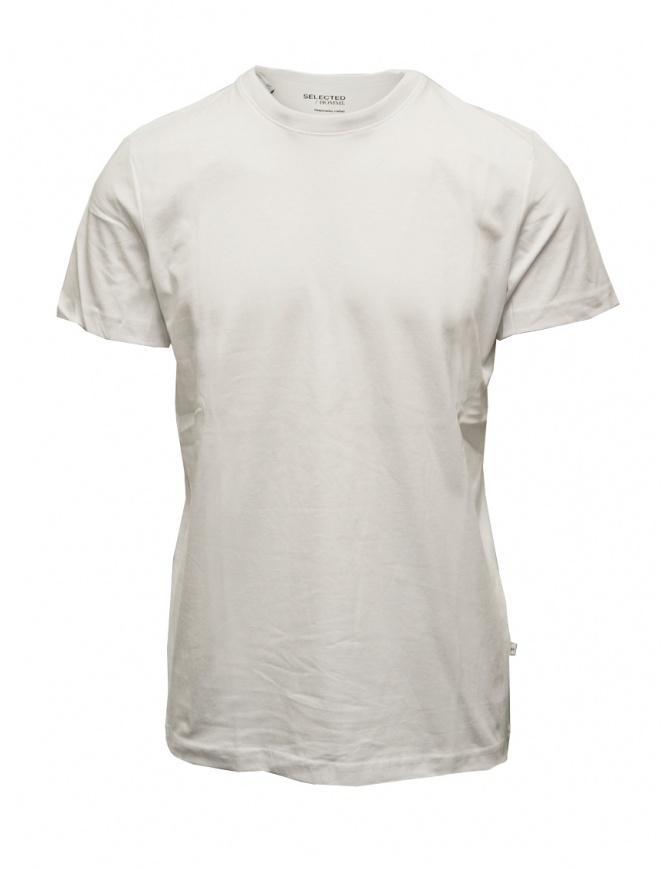 Selected Homme white t-shirt in organic cotton 16077365 BRIGHT WHITE
