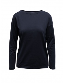 Women s knitwear online: Ma'ry'ya navy blue long sleeved T-shirt