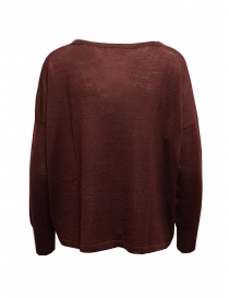 Ma'ry'ya burgundy merino wool, silk and cashmere sweater