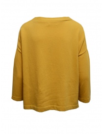 Ma'ry'ya boxy sweater in yellow merino wool and cashmere buy online