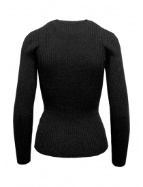 Selected Femme maglia aderente a coste nera