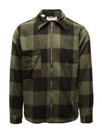 Selected Homme giacca camicia a quadri verdi e neri 16085234 Dark Olive Checks Box order online