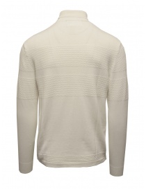 Selected Homme pullover dolcevita bianco in cotone