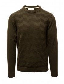 Selected Homme pullover marrone in cotone misto online