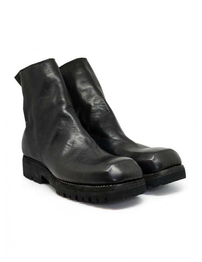 Guidi 79086V squared toe boots in black horse leather 79086V HORSE FG BLKT mens shoes online shopping