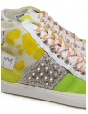 Leather Crown Dorona colored high sneakers with studs price WLC169 DORONA shop online