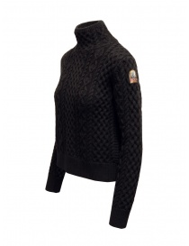 Parajumpers Giulia black Aran turtleneck sweater