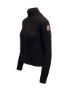 Parajumpers Giulia black Aran turtleneck sweater shop online women s knitwear
