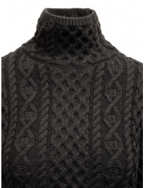 Parajumpers Giulia black Aran turtleneck sweater women s knitwear price
