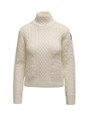 Parajumpers Giulia white Aran turtleneck sweater buy online PWKNIAK32 GIULIA OFF-WHITE 505