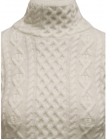 Parajumpers Giulia white Aran turtleneck sweater women s knitwear price
