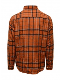 Selected Homme rust-colored checked flannel shirt