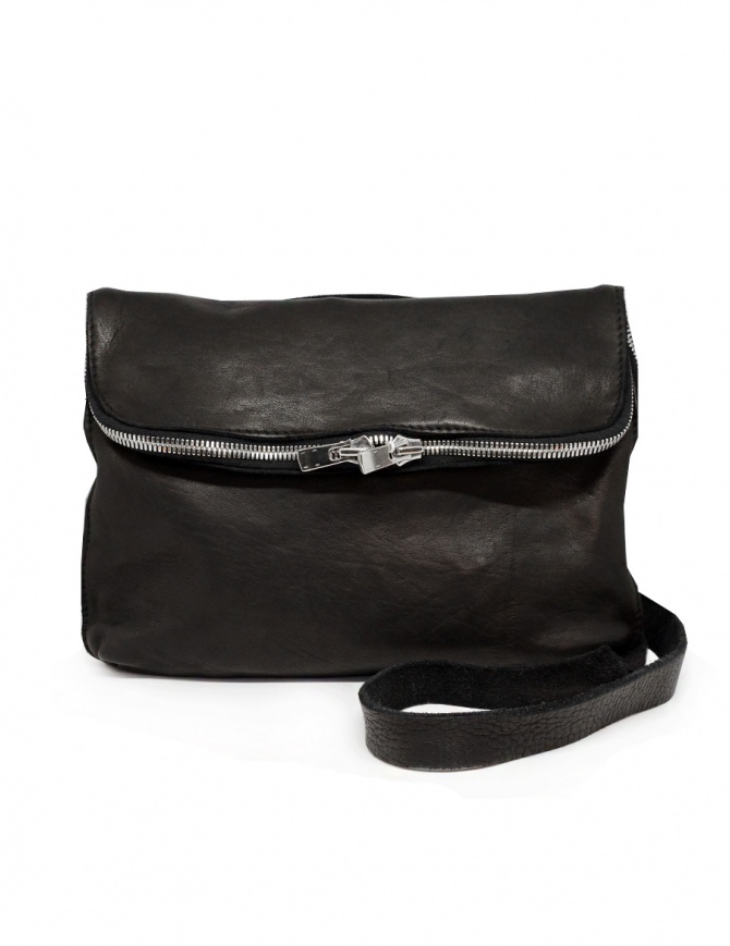 Guidi M100 black horse leather shoulder bag M100 SOFT HORSE FG BLKT bags online shopping