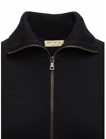 Ma'ry'ya navy merino wool cardigan with zip buy online