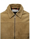 Selected Homme ochre suede jacket with zip 16086882 COGNAC price