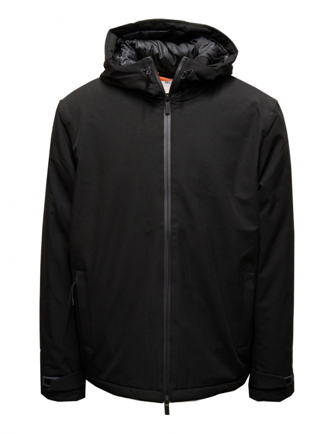 Selected Homme short matte black parka 16084884 BLACK mens jackets online shopping