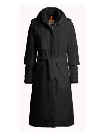 Parajumpers Ronney black padded trench coat online