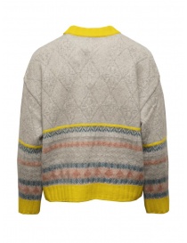 M.&Kyoko grey pullover with yellow collar