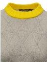 M.&Kyoko grey pullover with yellow collar BBA01434WA L-GRAY price