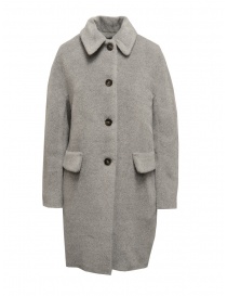 Cappotti donna online: Maison Lener Constante cappotto midi grigio chiaro