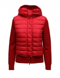 Parajumpers Nina down jacket with knitted sleeves in red online