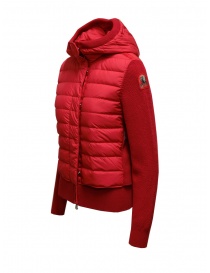 Parajumpers Nina down jacket with knitted sleeves in red