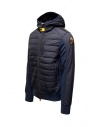 Parajumpers Gordon hooded jacket part padded part fleeced PMHYBFP01 GORDON NAVY-EST.BLUE price