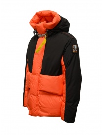 Parajumpers Ronin black and orange down jacket mens jackets price