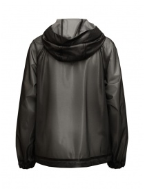 Monobi giacca a vento glossy semitrasparente nera