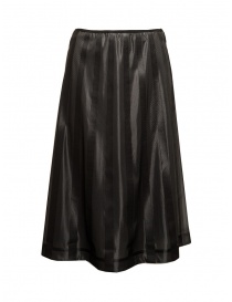 Monobi skirt in glossy black technical fabric online