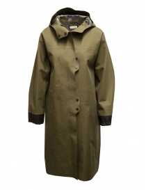 Womens jackets online: Monobi long military green waterproof parka
