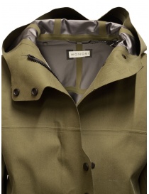 Monobi long military green waterproof parka womens jackets price