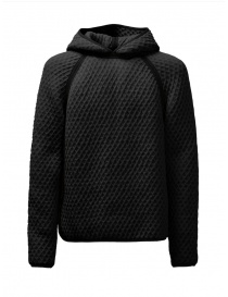 Men s knitwear online: Monobi 3D wool sweater with black hood