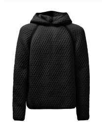 Maglieria uomo online: Monobi maglia in lana 3D con cappuccio nera