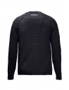 Monobi 3D navy blue wool and Coolmax jersey shop online men s knitwear