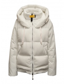 Parajumpers Peppi white down jacket with rayon sleeves online
