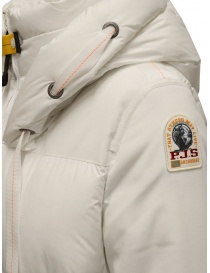Parajumpers Peppi white down jacket with rayon sleeves womens jackets buy online