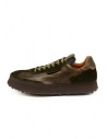 Shoto sneakers in dark brown leather and suede shop online mens shoes