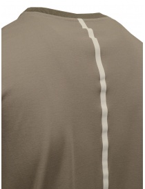 Monobi dove grey t-shirt with vertical band on the back mens t shirts buy online