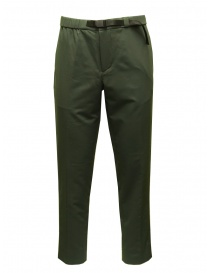 Monobi green trousers with integrated belt 11935305 F 29786 FOREST GREEN order online