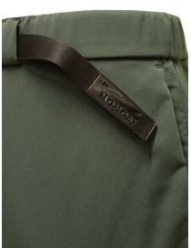 Monobi green trousers with integrated belt